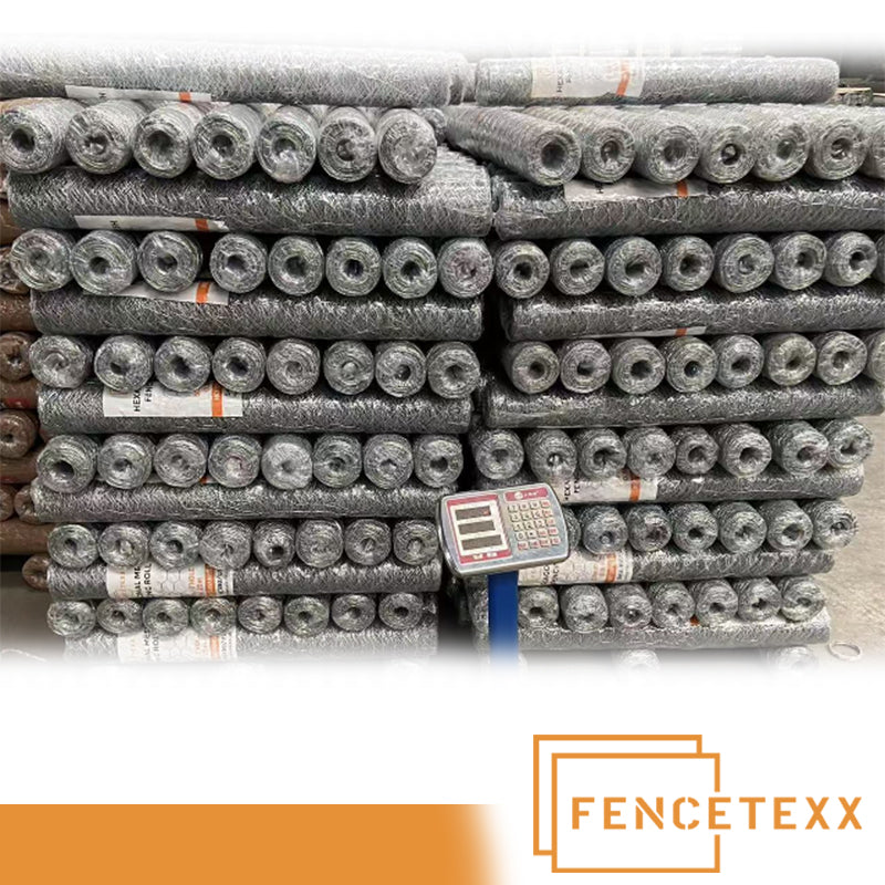Galvanised Hexagonal Wire Mesh Roll – 50mm Hole | 0.9mm Wire | 1.2m x 25m