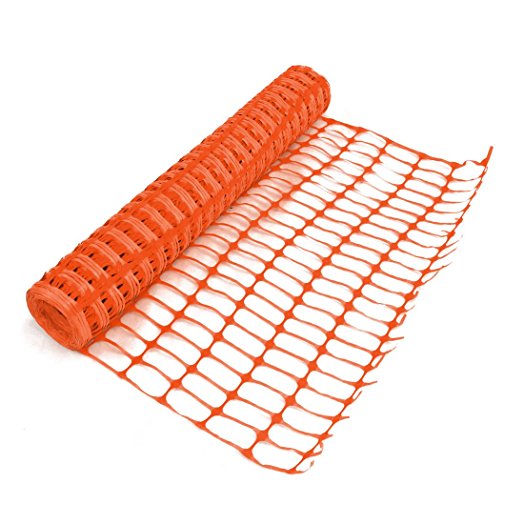 Orange Barrier Mesh Fence | 1m x 50m