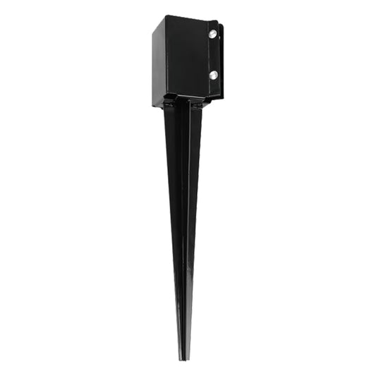 Black Powder Coated Fence Post Spike – Heavy Duty Support | 50 x 450mm