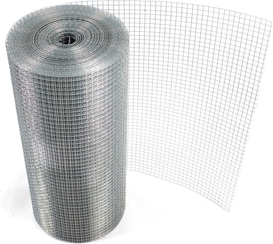 0.9m x 15m | Welded Wire Mesh 1/2" (12.5mm) Hole Fence - Hot Dip Galvanised | 1.0mm Wire