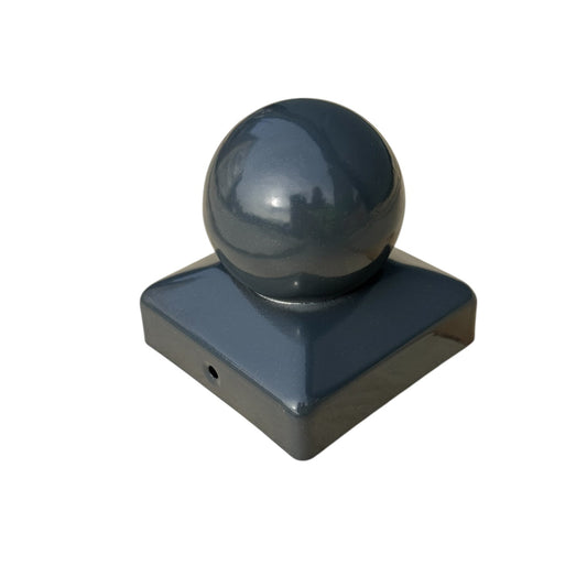Ball Fence Post Cap 75mm Anthracite Grey