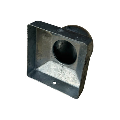 Ball Fence Post Cap 75mm Galvanised Silver