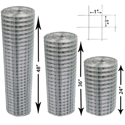 Welded Wire Mesh Fence 1"x1" Hole - Hot Dip Galvanised
