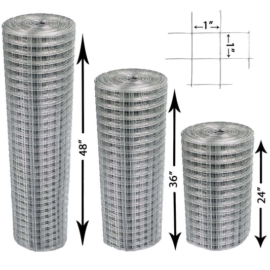 Welded Wire Mesh Fence 1"x1" Hole - Hot Dip Galvanised